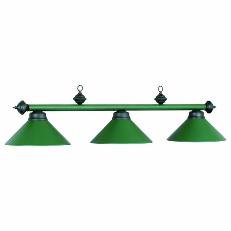 RAM GAMEROOM 54In. 3Lt Billiard Light- Matte Green PR54 MGR